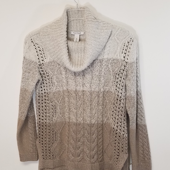 White House Black Market Sweaters - White House Black Market Sweater Cowl Lurex S